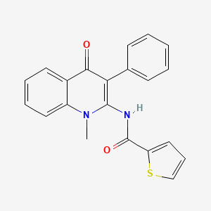 N-(1-methyl-4-oxo-3-phenyl-1,4-dihydroquinolin-2-yl)thiophene-2-carboxamide