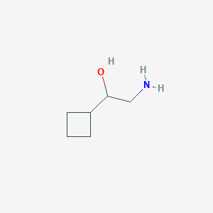 molecular formula C6H13NO B2851148 2-Amino-1-cyclobutyl-ethanol CAS No. 72799-57-6