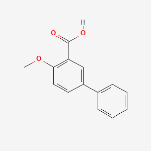 molecular formula C14H12O3 B2851156 4-Methoxybiphenyl-3-carboxylic acid CAS No. 107410-07-1