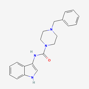 molecular formula C20H22N4O B2851166 4-benzyl-N-(1H-indol-3-yl)piperazine-1-carboxamide CAS No. 900006-39-5