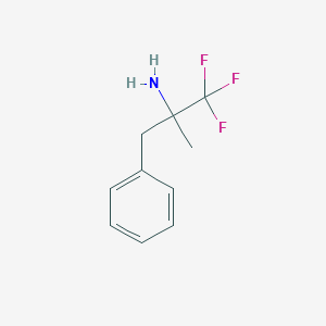 molecular formula C10H12F3N B2851171 1,1,1-Trifluoro-2-methyl-3-phenylpropan-2-amine CAS No. 1851698-97-9