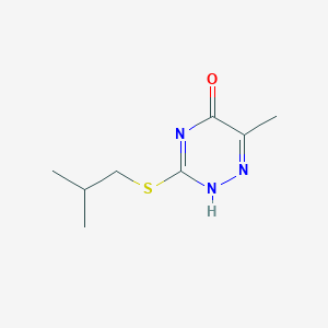 molecular formula C8H13N3OS B285119 6-methyl-3-(2-methylpropylsulfanyl)-2H-1,2,4-triazin-5-one 