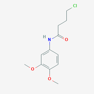 molecular formula C12H16ClNO3 B285122 4-chloro-N-(3,4-dimethoxyphenyl)butanamide 
