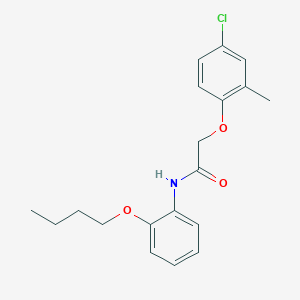 molecular formula C19H22ClNO3 B285123 N-(2-butoxyphenyl)-2-(4-chloro-2-methylphenoxy)acetamide 