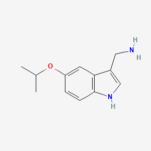 molecular formula C12H16N2O B2851232 [5-(propan-2-yloxy)-1H-indol-3-yl]methanamine CAS No. 1369050-01-0