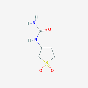molecular formula C5H10N2O3S B2851237 (1,1-Dioxo-1lambda6-thiolan-3-yl)urea CAS No. 17153-60-5