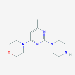 4-(6-Methyl-2-(piperazin-1-yl)pyrimidin-4-yl)morpholine