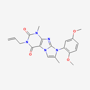 6-(2,5-Dimethoxyphenyl)-4,7-dimethyl-2-prop-2-enylpurino[7,8-a]imidazole-1,3-dione