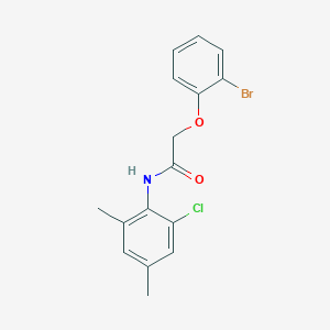 molecular formula C16H15BrClNO2 B285128 2-(2-bromophenoxy)-N-(2-chloro-4,6-dimethylphenyl)acetamide 