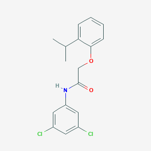 molecular formula C17H17Cl2NO2 B285129 N-(3,5-dichlorophenyl)-2-(2-isopropylphenoxy)acetamide 