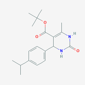 molecular formula C19H26N2O3 B2851326 Tert-butyl 6-methyl-2-oxo-4-[4-(propan-2-yl)phenyl]-1,2,3,4-tetrahydropyrimidine-5-carboxylate CAS No. 337501-57-2
