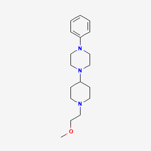 molecular formula C18H29N3O B2851328 1-(1-(2-Methoxyethyl)piperidin-4-yl)-4-phenylpiperazine CAS No. 2034243-45-1