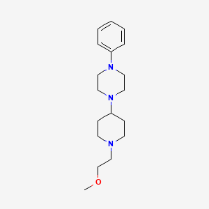 molecular formula C18H29N3O B2851328 1-[1-(2-Methoxyethyl)piperidin-4-yl]-4-phenylpiperazine CAS No. 2034243-45-1