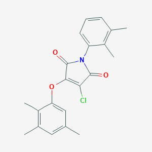 molecular formula C21H20ClNO3 B285134 3-chloro-1-(2,3-dimethylphenyl)-4-(2,3,5-trimethylphenoxy)-1H-pyrrole-2,5-dione 