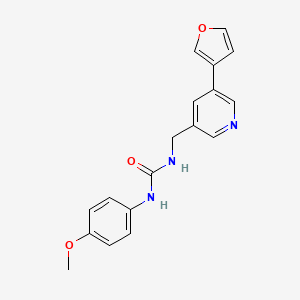 1-((5-(Furan-3-yl)pyridin-3-yl)methyl)-3-(4-methoxyphenyl)urea