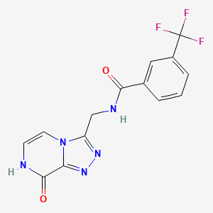 N-((8-hydroxy-[1,2,4]triazolo[4,3-a]pyrazin-3-yl)methyl)-3-(trifluoromethyl)benzamide