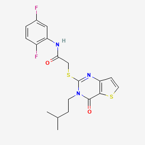 N-(2,5-difluorophenyl)-2-{[3-(3-methylbutyl)-4-oxo-3,4-dihydrothieno[3,2-d]pyrimidin-2-yl]sulfanyl}acetamide
