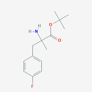 Tert-butyl 2-amino-3-(4-fluorophenyl)-2-methylpropanoate
