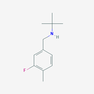 molecular formula C12H18FN B2851357 Tert-butyl[(3-fluoro-4-methylphenyl)methyl]amine CAS No. 1183013-91-3