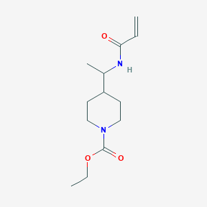 Ethyl 4-[1-(prop-2-enoylamino)ethyl]piperidine-1-carboxylate