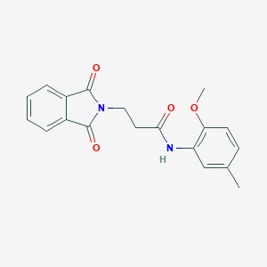 3-(1,3-dioxoisoindolin-2-yl)-N-(2-methoxy-5-methylphenyl)propanamide