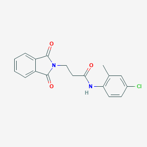 molecular formula C18H15ClN2O3 B285138 N-(4-chloro-2-methylphenyl)-3-(1,3-dioxo-1,3-dihydro-2H-isoindol-2-yl)propanamide 