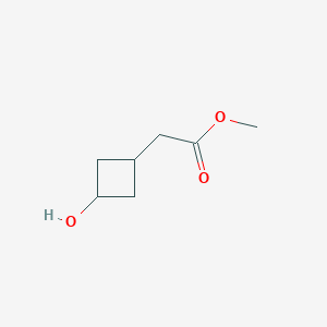 molecular formula C7H12O3 B2851403 Methyl 2-(3-hydroxycyclobutyl)acetate CAS No. 1148130-13-5