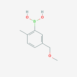 molecular formula C9H13BO3 B2851404 5-(Methoxymethyl)-2-methylphenylboronic acid CAS No. 2225175-74-4