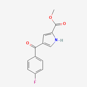 molecular formula C13H10FNO3 B2851415 methyl 4-(4-fluorobenzoyl)-1H-pyrrole-2-carboxylate CAS No. 478078-88-5