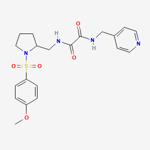 N1-((1-((4-methoxyphenyl)sulfonyl)pyrrolidin-2-yl)methyl)-N2-(pyridin-4-ylmethyl)oxalamide