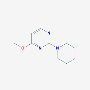 molecular formula C10H15N3O B2851432 4-Methoxy-2-(piperidin-1-yl)pyrimidine CAS No. 22539-48-6