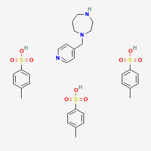 molecular formula C32H41N3O9S3 B2851437 1-(4-Pyridinylmethyl)-1,4-diazepane tris(4-methylbenzenesulfonate) CAS No. 1185553-75-6