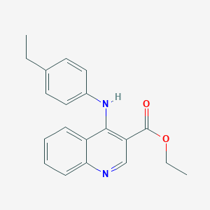 Ethyl 4-(4-ethylanilino)quinoline-3-carboxylate