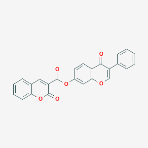 4-oxo-3-phenyl-4H-chromen-7-yl 2-oxo-2H-chromene-3-carboxylate