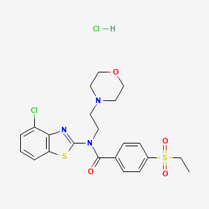 N-(4-chlorobenzo[d]thiazol-2-yl)-4-(ethylsulfonyl)-N-(2-morpholinoethyl)benzamide hydrochloride