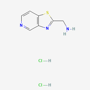 {[1,3]Thiazolo[4,5-c]pyridin-2-yl}methanamine dihydrochloride