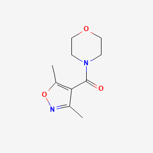 molecular formula C10H14N2O3 B2851487 (3,5-Dimethyl-4-isoxazolyl)(morpholino)methanone CAS No. 260354-82-3