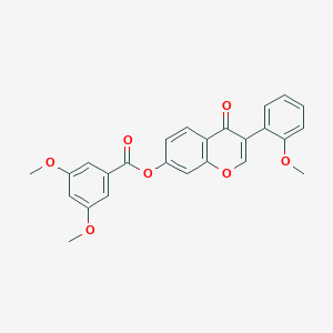 molecular formula C25H20O7 B285149 3-(2-methoxyphenyl)-4-oxo-4H-chromen-7-yl 3,5-dimethoxybenzoate 