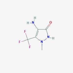 4-Amino-1-methyl-5-(trifluoromethyl)-1H-pyrazol-3-ol