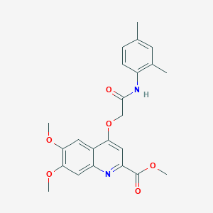 Methyl 4-(2-((2,4-dimethylphenyl)amino)-2-oxoethoxy)-6,7-dimethoxyquinoline-2-carboxylate