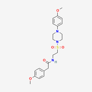 2-(4-methoxyphenyl)-N-(2-((4-(4-methoxyphenyl)piperazin-1-yl)sulfonyl)ethyl)acetamide