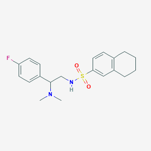 N-[2-(dimethylamino)-2-(4-fluorophenyl)ethyl]-5,6,7,8-tetrahydronaphthalene-2-sulfonamide