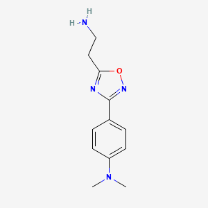 4-[5-(2-aminoethyl)-1,2,4-oxadiazol-3-yl]-N,N-dimethylaniline