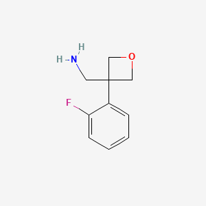 [3-(2-Fluorophenyl)oxetan-3-yl]methanamine