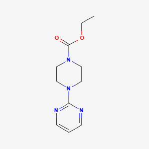 molecular formula C11H16N4O2 B2851546 Ethyl 4-(pyrimidin-2-yl)piperazine-1-carboxylate CAS No. 99931-83-6