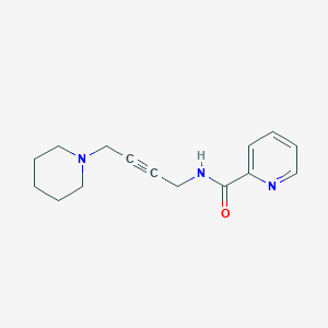 molecular formula C15H19N3O B2851558 N-(4-(piperidin-1-yl)but-2-yn-1-yl)picolinamide CAS No. 1421524-42-6