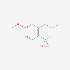molecular formula C13H16O2 B2851579 7-Methoxy-2-methylspiro[2,3-dihydro-1H-naphthalene-4,2'-oxirane] CAS No. 2248351-04-2