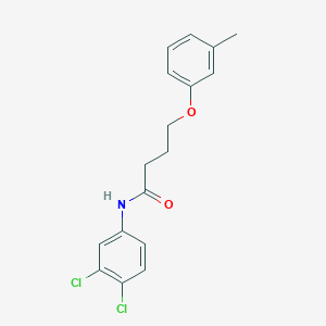 molecular formula C17H17Cl2NO2 B285158 N-(3,4-dichlorophenyl)-4-(3-methylphenoxy)butanamide 