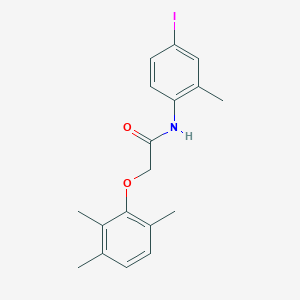 molecular formula C18H20INO2 B285159 N-(4-iodo-2-methylphenyl)-2-(2,3,6-trimethylphenoxy)acetamide 