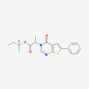 Butan-2-yl 2-(4-oxo-6-phenylthieno[2,3-d]pyrimidin-3-yl)propanoate